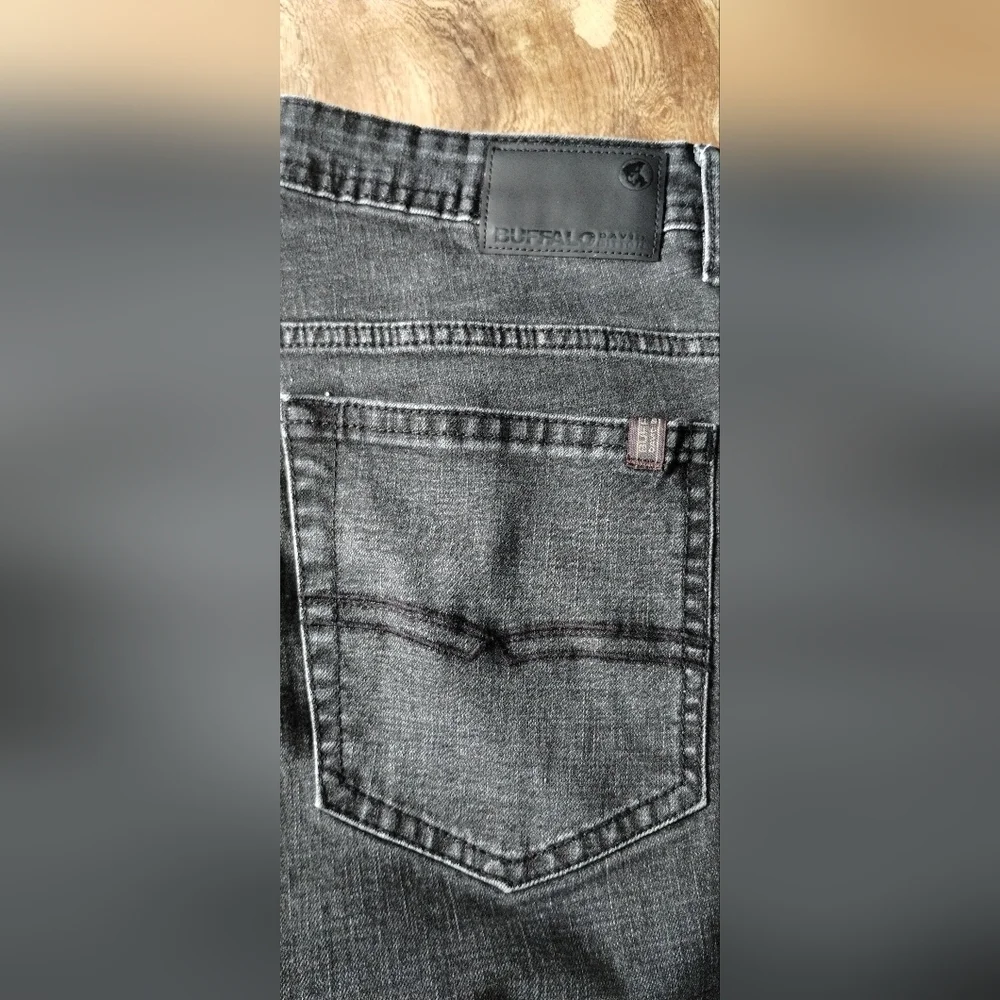 Buffalo David Bitton Jackson Men's Black Straight Jeans Size (36X34)